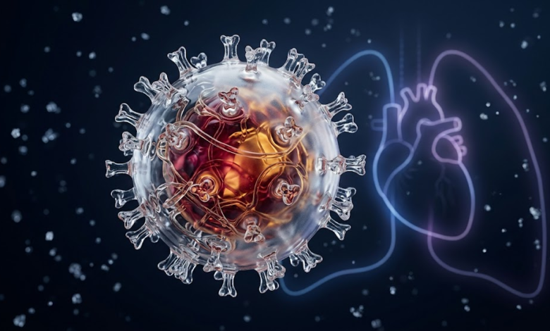 gripo viruso vizualizacija