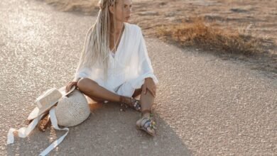 mergina Boho stiliumi