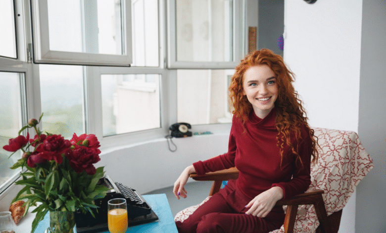 laiminga vieniša moteris