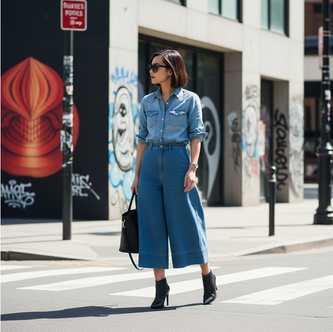 džinsiniai kiulotai