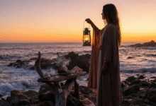 Moteris atlieka ritualą