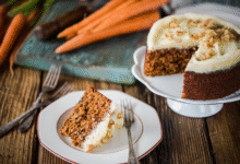 morkų torto gabalėlis