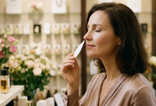 moteris uosto testeriuką parduotuvėje